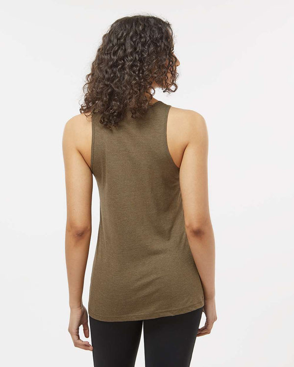 American Apparel 101CVC Heather Army - Model back