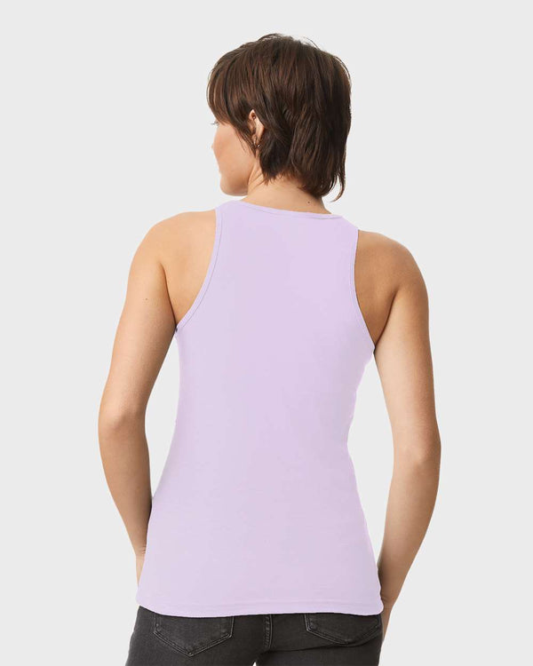 American Apparel 101CVC Heather Lilac - Model back