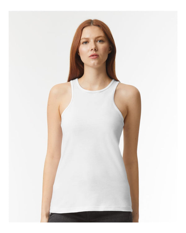 American Apparel 101CVC White - Model front