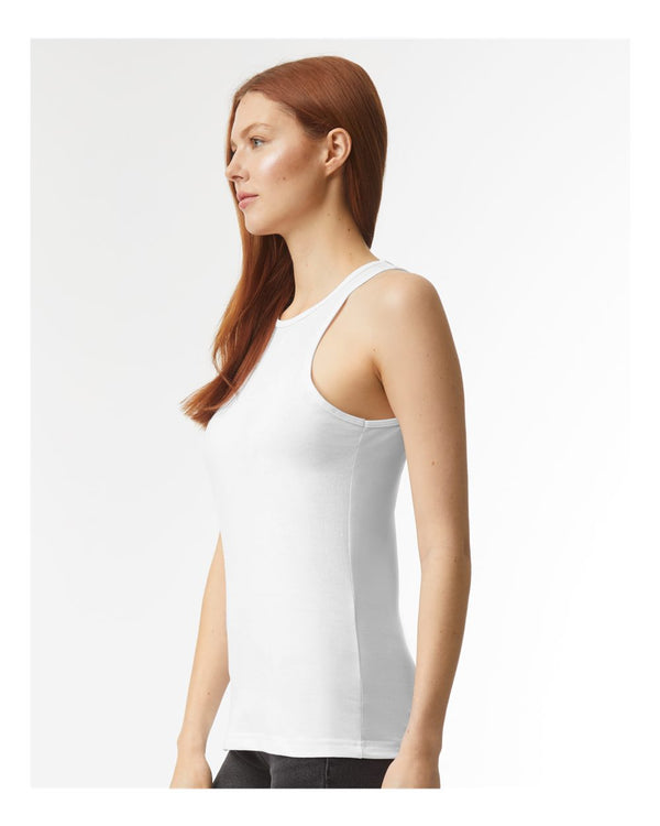 American Apparel 101CVC White - Model side