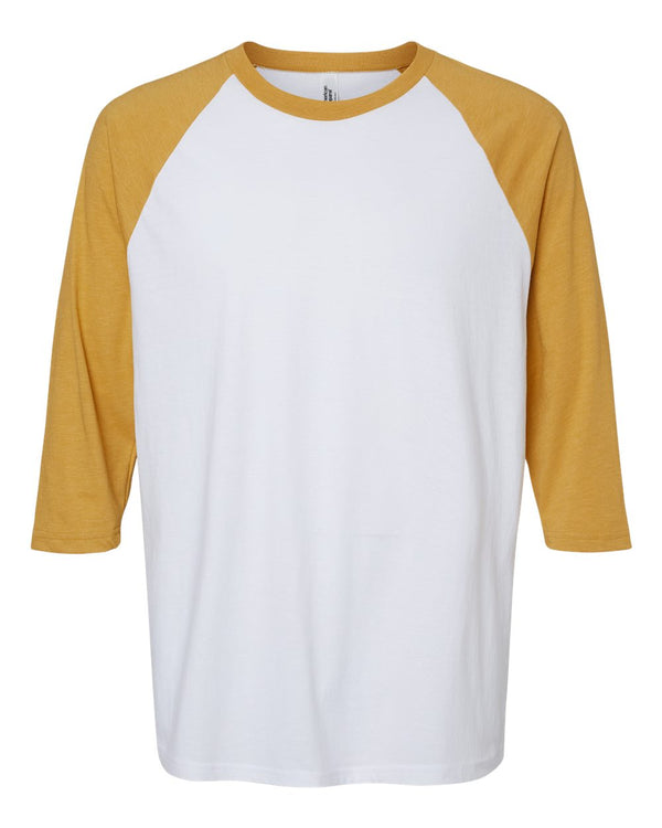 American Apparel 2003CVC White/ Heather Mustard - Front