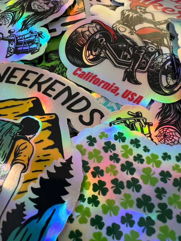 Die Cut Super Stickers -Holographic Stickers Builder