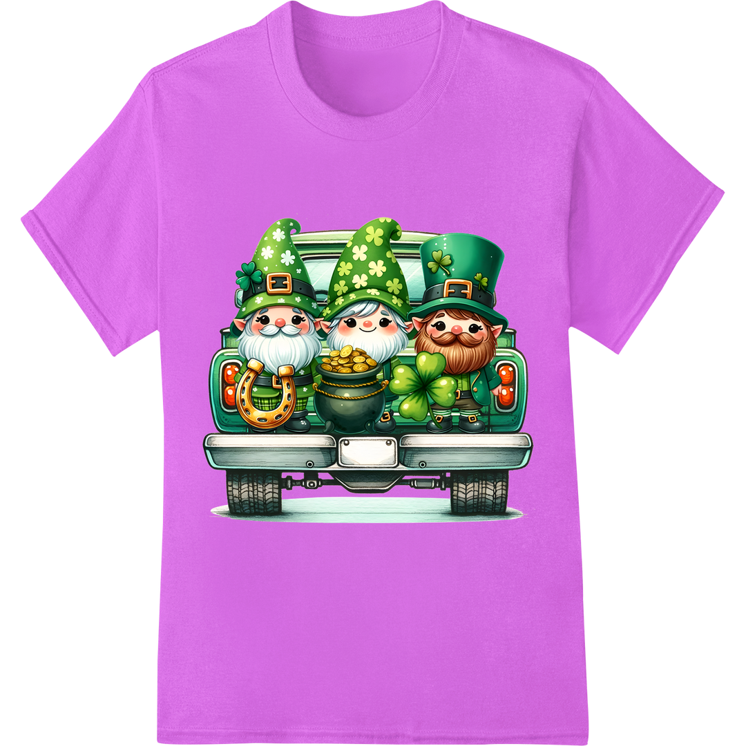 Lucky Leprechauns: St. Patrick's Day DTF Print Transfer on purple shirt - SUPERDTF-DTF Prints-DTF Transfers-Custom DTF Prints