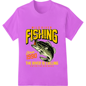 Reel in Style: Wild River Fishing Print from Super DTF with custom customized apparel artwork