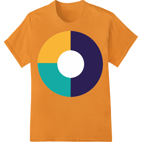 Mardi Gras Magic: Vibrant Geometric DTF Print Heat Transfer on orange shirt - SUPERDTF-DTF Prints-DTF Transfers-Custom DTF Prints