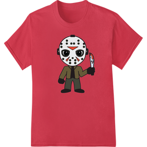 Cute Cartoon Jason Horror Character DTF Print Transfer enhanced with professional heat transfer