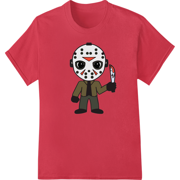 Cute Cartoon Jason Horror Character DTF Print Transfer enhanced with professional heat transfer