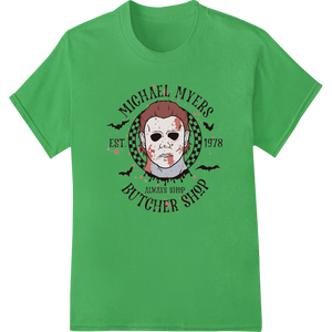 Michael Myers Butcher Shop: Halloween Horror Movie Design - High-quality direct to film printing