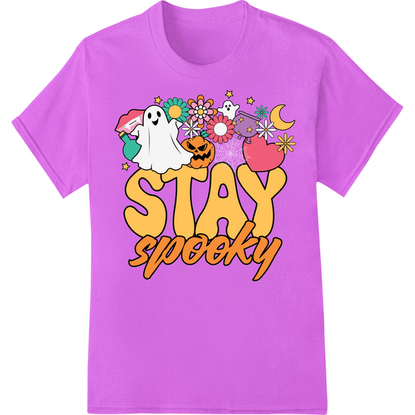 Adorable 'STAY spooky' Halloween Ghosts DTF Print Transfer with custom customized apparel artwork