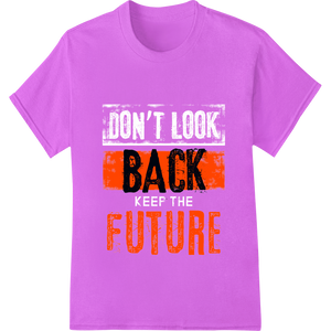 Cutting-edge digital printing featured on Edgy 'BACK FUTURE' Halloween Super DTF Print Heat Transfer