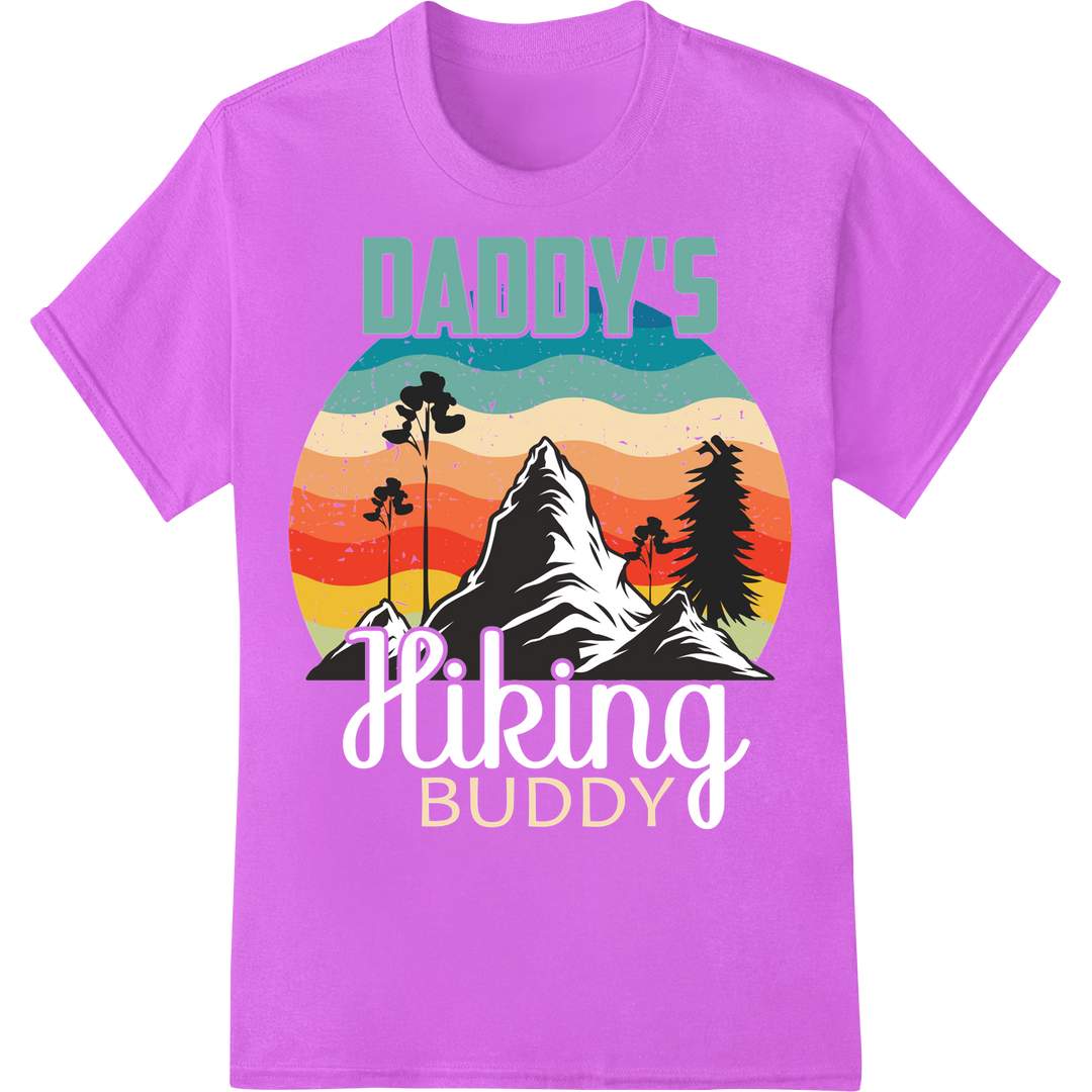 Adventurous Dad: Celebrate Father's Day Outdoors on purple shirt - SUPERDTF-DTF Prints-DTF Transfers-Custom DTF Prints