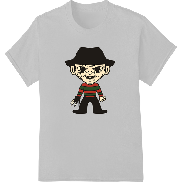 Freddy Krueger Cartoon Horror Character DTF Print Transfer with custom custom t-shirts artwork