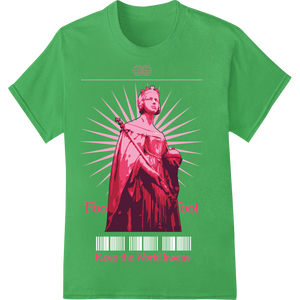 Custom bulk t-shirt printing design - Rebel Red: Thought-Provoking Heat Transfer | Super DTF