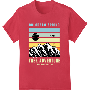 Vibrant dtf printer print on Explore Colorado Spring: Trek Adventure in Red Rock Canyon