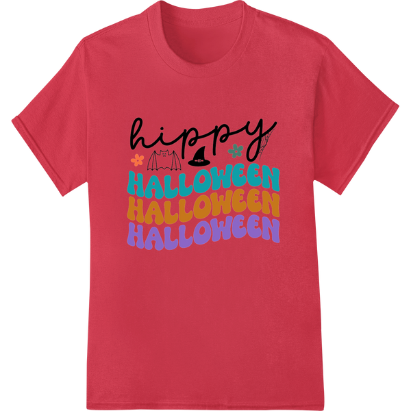 Vibrant vibrant DTF prints print on Colorful "Happy Halloween" Text DTF Print Heat Transfer