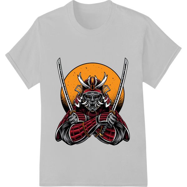 Custom personalized clothing design - Fierce Samurai Demon Warrior DTF Print Heat Transfer