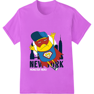 Personalized heat transfer design for Super NYC: Bold Superhero DTF Print Heat Transfer