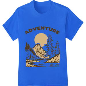 Premium quality vibrant DTF prints on Embrace the Call of the Wild with This Adventure Design