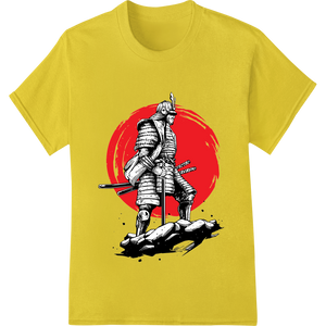 Unleash Your Inner Warrior: Bold Samurai DTF Print Design with custom customized apparel artwork