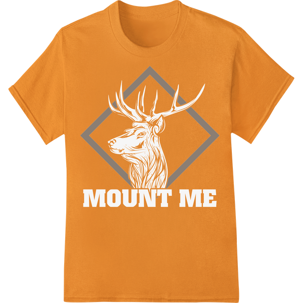 Sharp Geometric Diamond Print DTF Transfer for Hunting Gear on orange shirt - SUPERDTF-DTF Prints-DTF Transfers-Custom DTF Prints