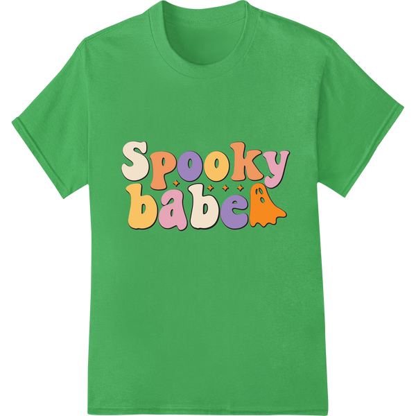 Spooky Babe: Cute Halloween Fun with Super DTF Transfers enhanced with professional personalized clothing