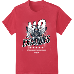 Fierce Football Player 'EXRXS' DTF Print Heat Transfer featuring professional custom merchandise