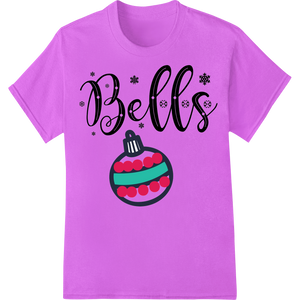 Unique custom t-shirts for Festive Bells: Adorable Christmas Ornament DTF Print Design