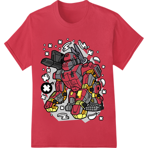 Personalized personalized clothing design for Powerful Robot Mech Vector Illustration