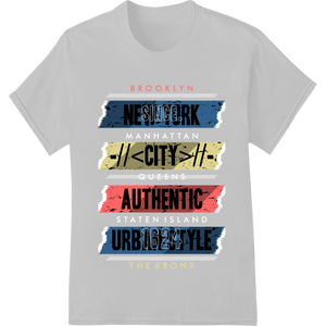 Brooklyn Authentic: Bold Urban Typography DTF Print made with premium DTF print shop