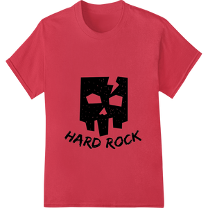 Shattered Skull Hard Rock DTF Print Heat Transfer made with premium DTF prints