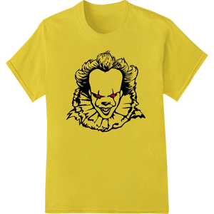 Personalized DTF transfers design for Terrifying Pennywise Clown DTF Print Heat Transfer