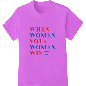 Unique custom merchandise for Women Vote, Women Win - HARRIS 2024 Election Design