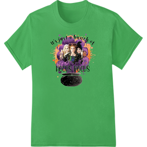 Custom high-quality t-shirt printing design - Wicked Witchcraft 'Hocus Pocus' Halloween DTF Print Transfer