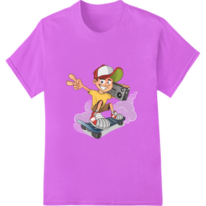 Personalized custom print solutions design for Kickflip into Fun: Skateboarding Cartoon Character