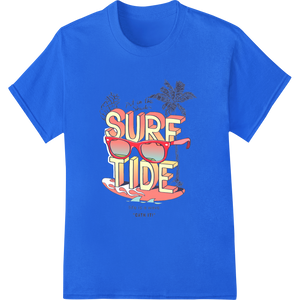 Custom bulk t-shirt printing design - Ride the Wave with 'Surf Tide' Summer DTF Print Transfer