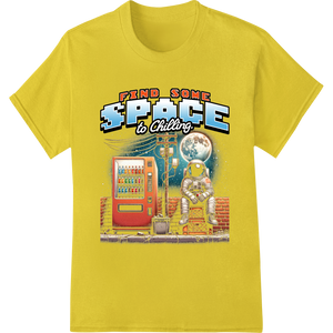 Custom DTF print shop design - Retro Astronaut Space Adventure DTF Print Heat Transfer