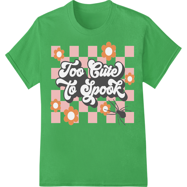 Expert vibrant DTF prints craftsmanship on Too Cute To Spook: Adorable Halloween Heat Transfer Print