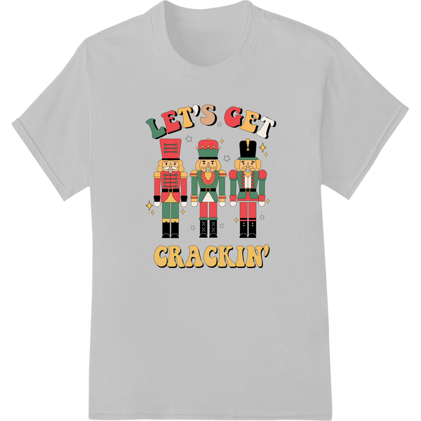 Retro Nutcracker Christmas DTF Print | Festive Holiday Transfer on white shirt - SUPERDTF-DTF Prints-DTF Transfers-Custom DTF Prints