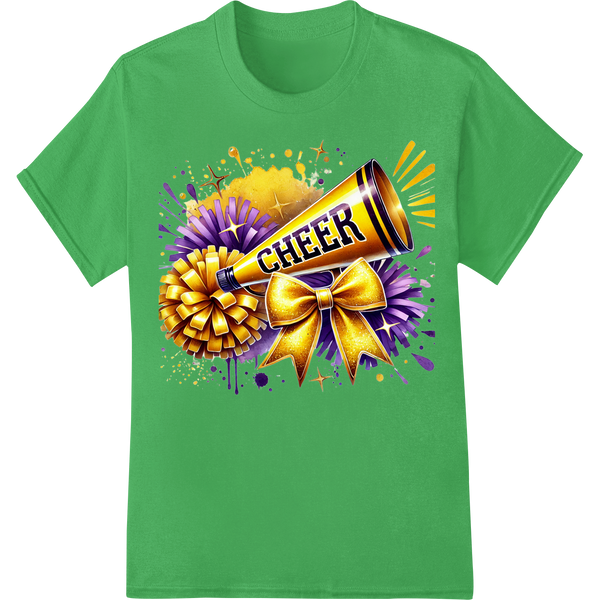 Festive Cheer: Celebrate New Year's with Team Spirit on green shirt - SUPERDTF-DTF Prints-DTF Transfers-Custom DTF Prints