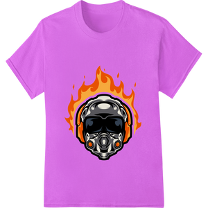 Personalized customized apparel design for Flaming Motorcycle Helmet - Ignite Your Riding Passion