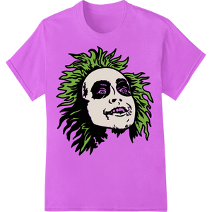 Spooky Beetlejuice-Inspired Heat Transfer Design made with premium custom merchandise