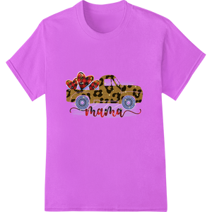 Vibrant custom print solutions print on Leopard Print Truck 'Mama' Mother's Day Heat Transfer