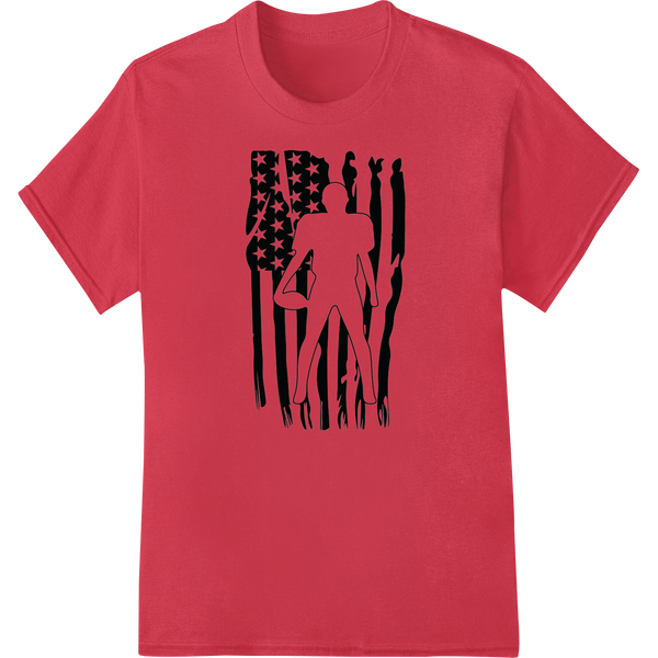 Honoring the Fallen: Memorial Day Soldier Silhouette on red shirt - SUPERDTF-DTF Prints-DTF Transfers-Custom DTF Prints