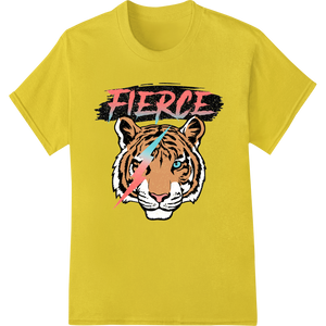 Unique heat transfer for Fierce Tiger Face Graphic Print Heat Transfer - Super DTF