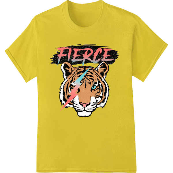 Unique heat transfer for Fierce Tiger Face Graphic Print Heat Transfer - Super DTF