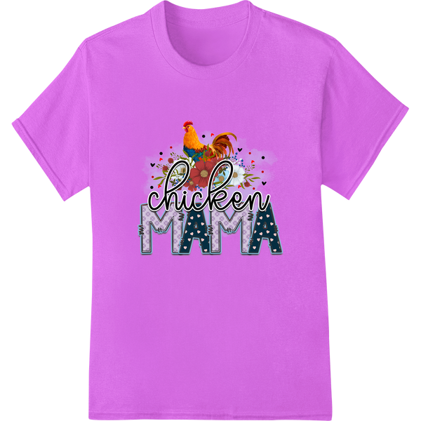 Unique bulk t-shirt printing for Colorful 'Chicken Mama' Rooster DTF Print Heat Transfer