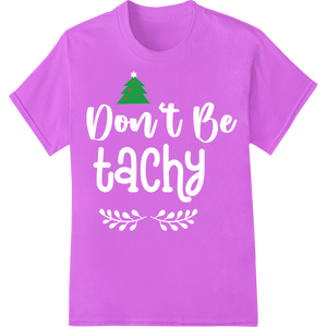 Unique t shirt prints for Festive Christmas Tree with Star DTF Print Heat Transfer