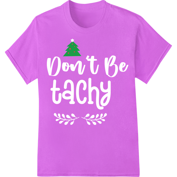 Unique t shirt prints for Festive Christmas Tree with Star DTF Print Heat Transfer