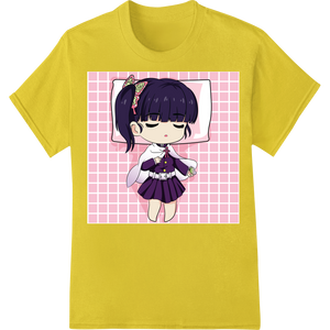 Custom DTF printing service design - Cute Anime Girl in Purple Outfit DTF Print Heat Transfer