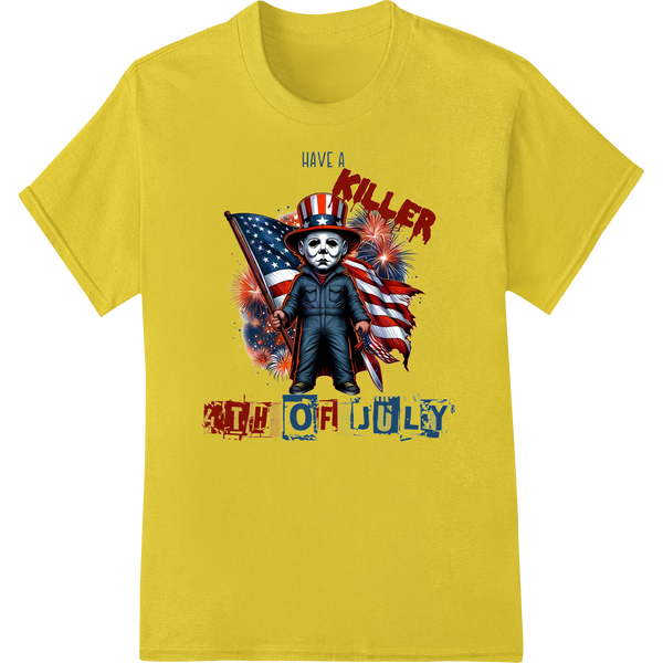 Cutting-edge apparel decoration featured on Killer 4th of July: Sinister Patriotic DTF Print Transfer